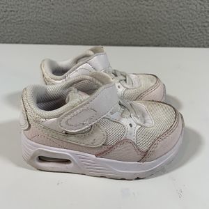 Nike Shoes Toddler 5C Air Max SC TDV White‎ Pink Strap Sneakers CZ5361-109